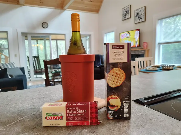 Wine, Crackers & Cheese